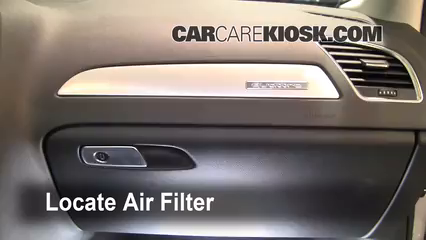 2009 Audi A4 Quattro 2.0L 4 Cyl. Turbo Air Filter (Cabin) Check